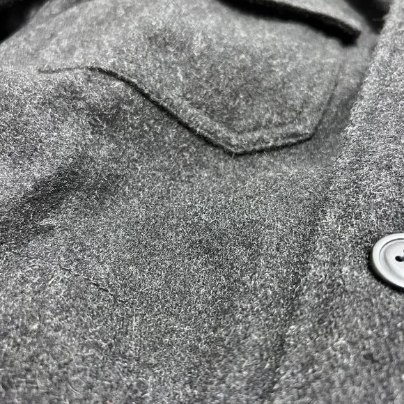 Old Navy Wool Field Coat 7 Pocket Black Small - Picture 6 of 13